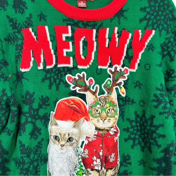 UGLY CHRISTMAS SWEATER crewneck pullover sweater P11 - Picture 4 of 6